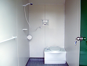 Single Shower Unit with cassette toilet