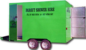3 cubicle Portable Shower for smaller events
